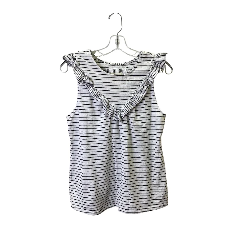 Top Sleeveless Basic By Maeve In White, Size:M