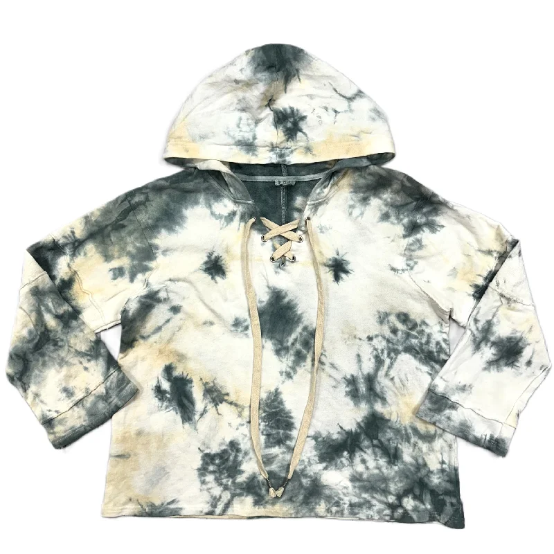 Sweatshirt Hoodie By Pol In Tie Dye Print, Size: L