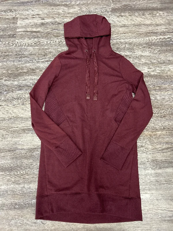 Athletic Sweatshirt Hoodie By Athleta In Maroon, Size: Xs