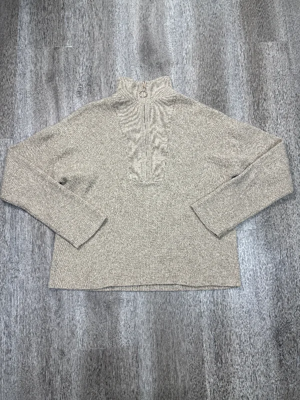 Sweatshirt Collar By Major Label Group In Tan, Size: L