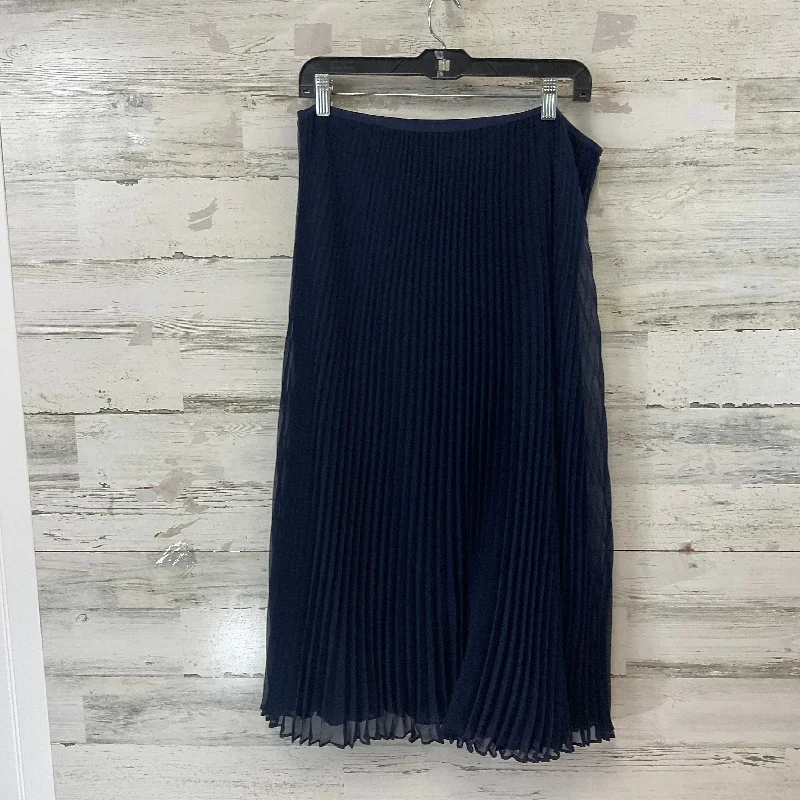 Skirt Midi By Ralph Lauren Blue Label In Navy, Size: 14