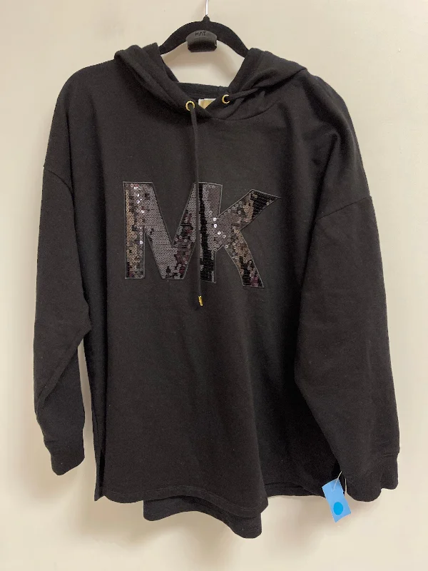 Sweatshirt Hoodie By Michael By Michael Kors In Black, Size: 2x