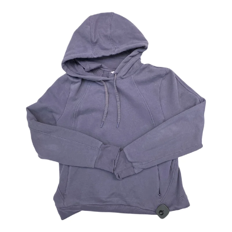 Athletic Sweatshirt Hoodie By Athleta In Purple, Size: M