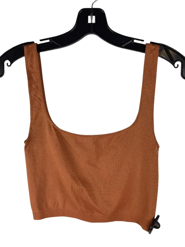 Top Sleeveless Basic By Free People In Orange, Size: Xs