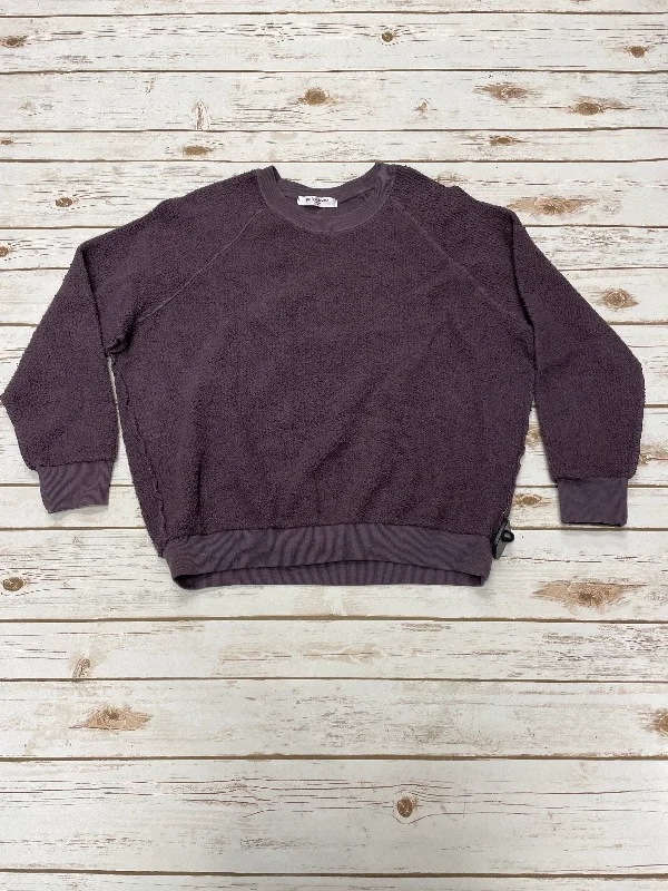 Sweatshirt Crewneck By Cme In Purple, Size: M