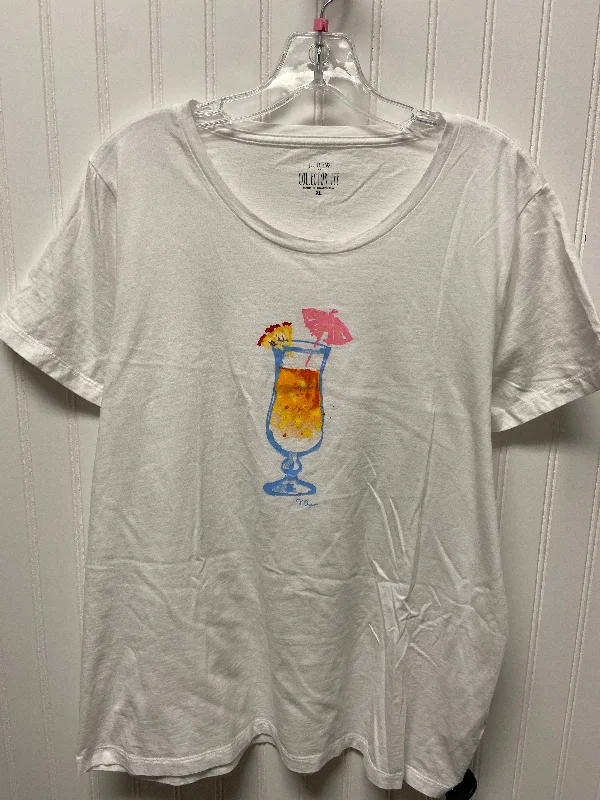 Top Short Sleeve Basic By J. Crew In White, Size: Xl