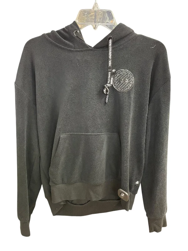 Sweatshirt Hoodie By Karl Lagerfeld In Black, Size: S