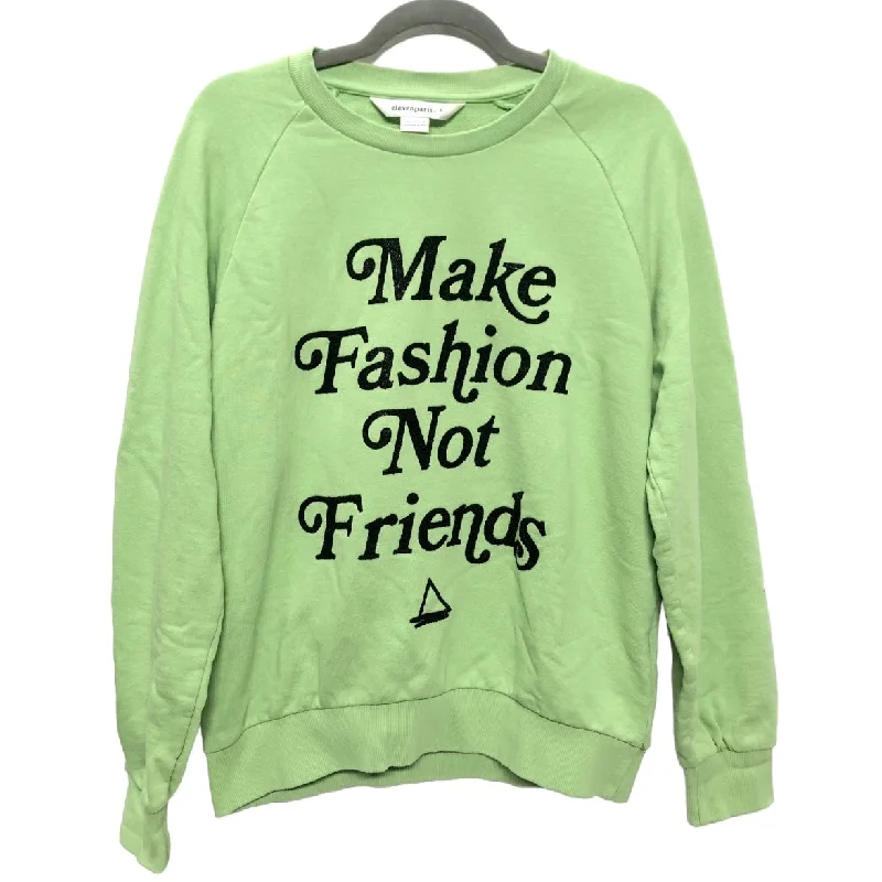 Green Sweatshirt Crewneck Cmb, Size S