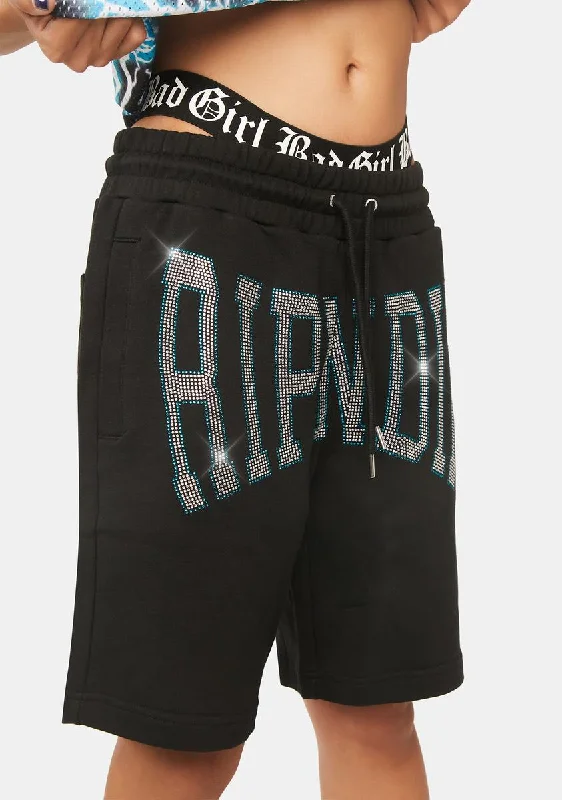 Summer Revenge Rhinestone Sweat Shorts