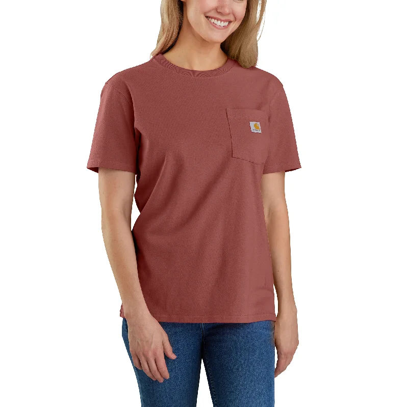 Women's Loose Fit Heavyweight Short-Sleeve Pocket T-Shirt