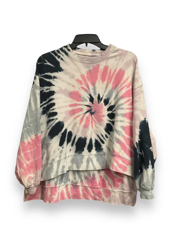 Sweatshirt Crewneck By Electric & Rose In Tie Dye Print, Size: Xs