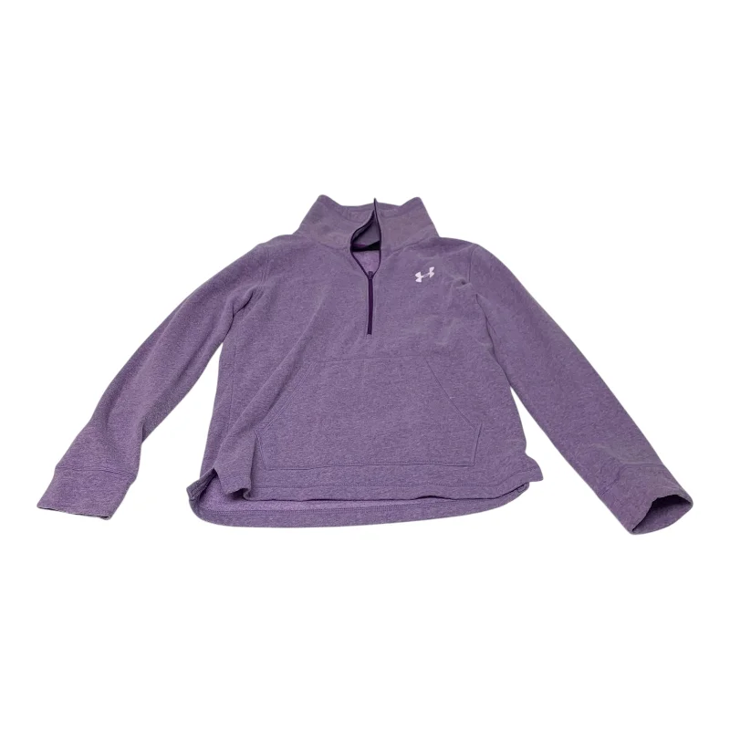 Sweatshirt Collar By Under Armour In Purple, Size: S