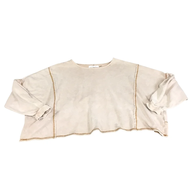 Top Long Sleeve By Mustard Seed In Peach, Size: M