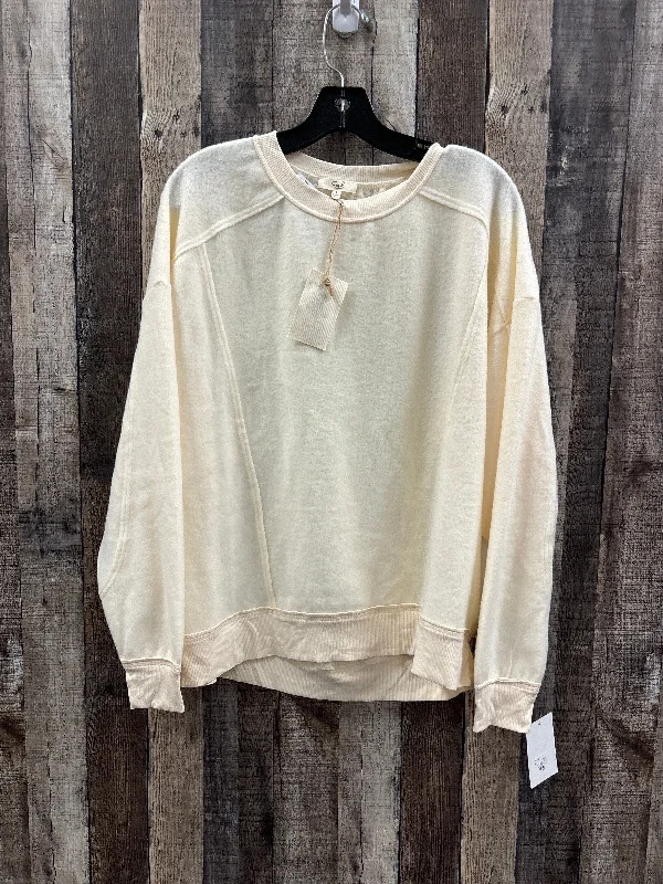 Sweatshirt Crewneck By Easel In Yellow, Size: S