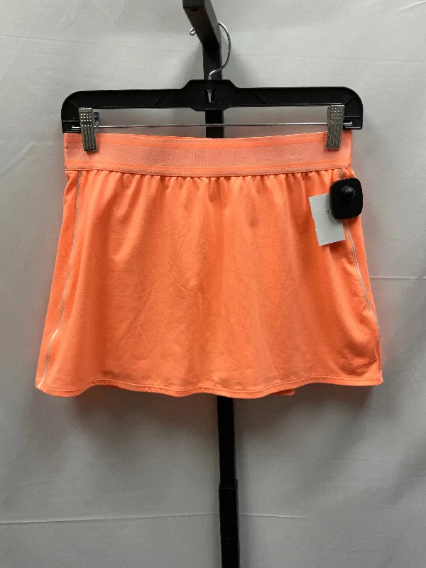 Orange Athletic Skort Nike Apparel, Size M