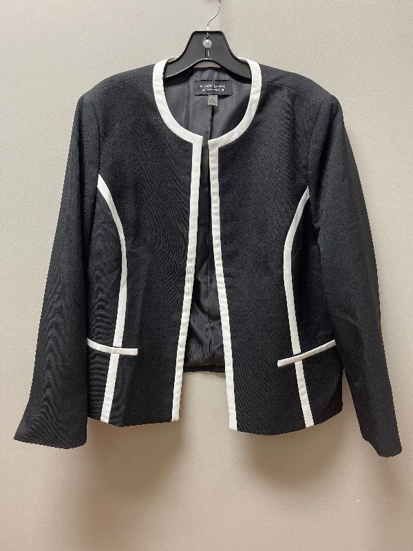 Blazer By Evan-picone In Black & White, Size: Xlp