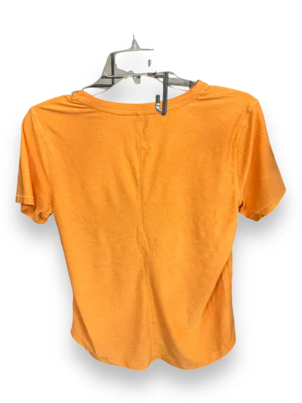 Top Short Sleeve Basic By Dsg Outerwear In Orange, Size: S