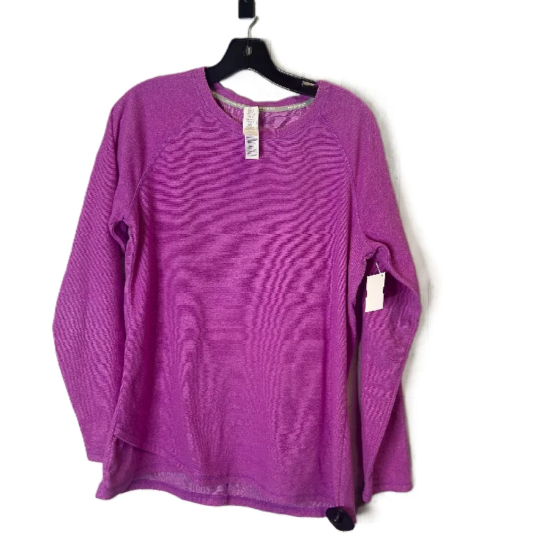 Athletic Sweatshirt Collar By New Balance In Purple, Size: L