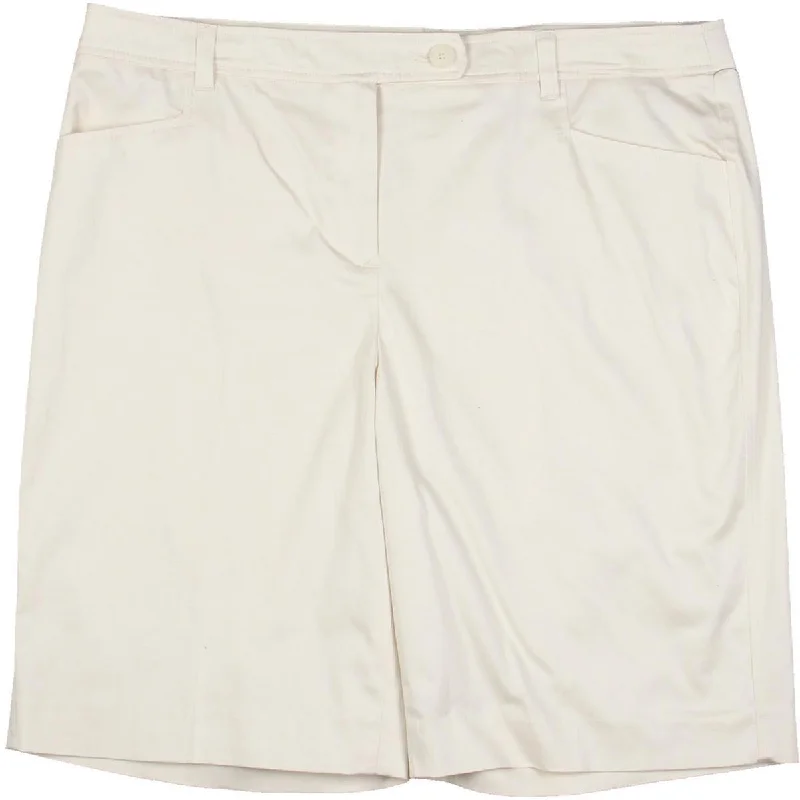 Womens Mid Rise Knee Casual Shorts