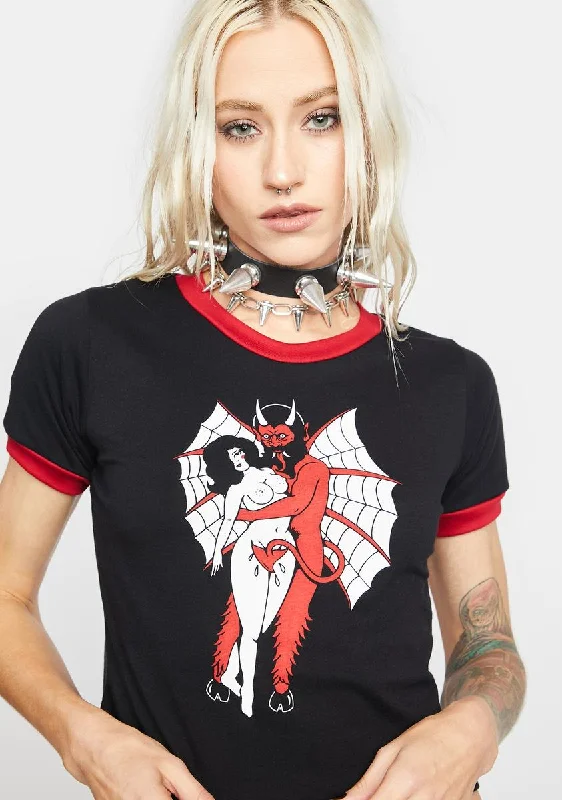 Devil Girl Ringer Tee