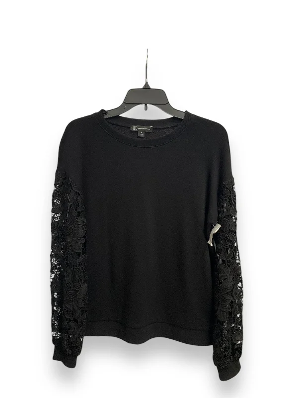 Top Long Sleeve By Inc In Black, Size: M