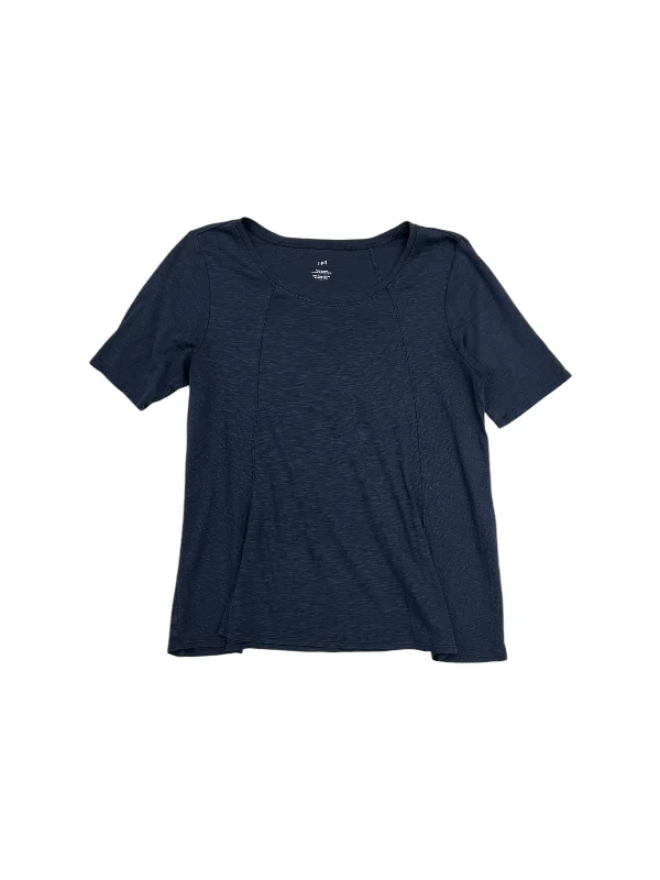 Top Short Sleeve By J. Jill In Navy, Size: L