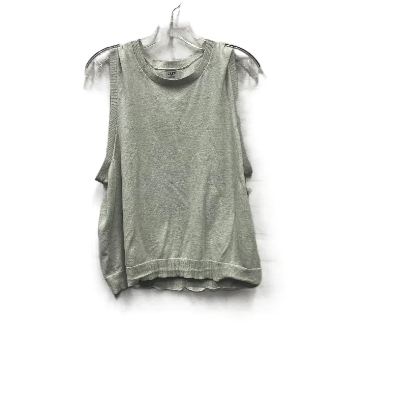 Top Sleeveless By J. Crew In Grey, Size: 1x