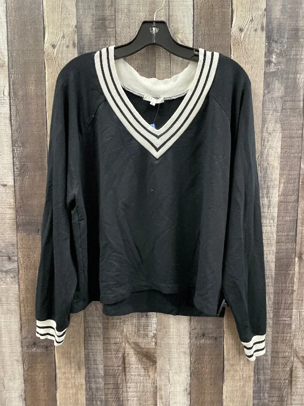 Top Long Sleeve By Z Supply In Black, Size: L