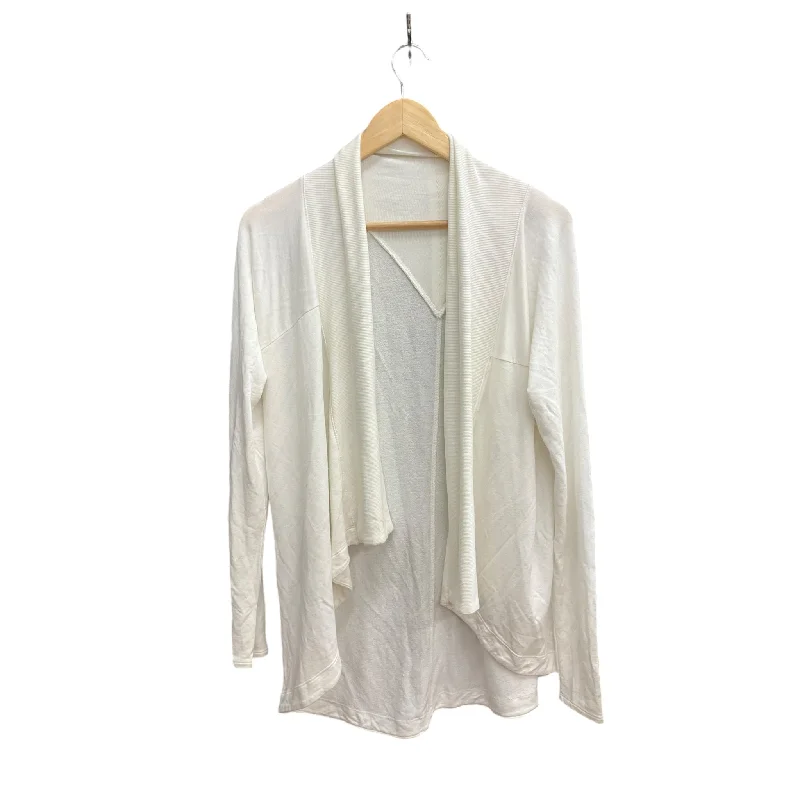 Sweater Cardigan By Athleta In Cream, Size: M