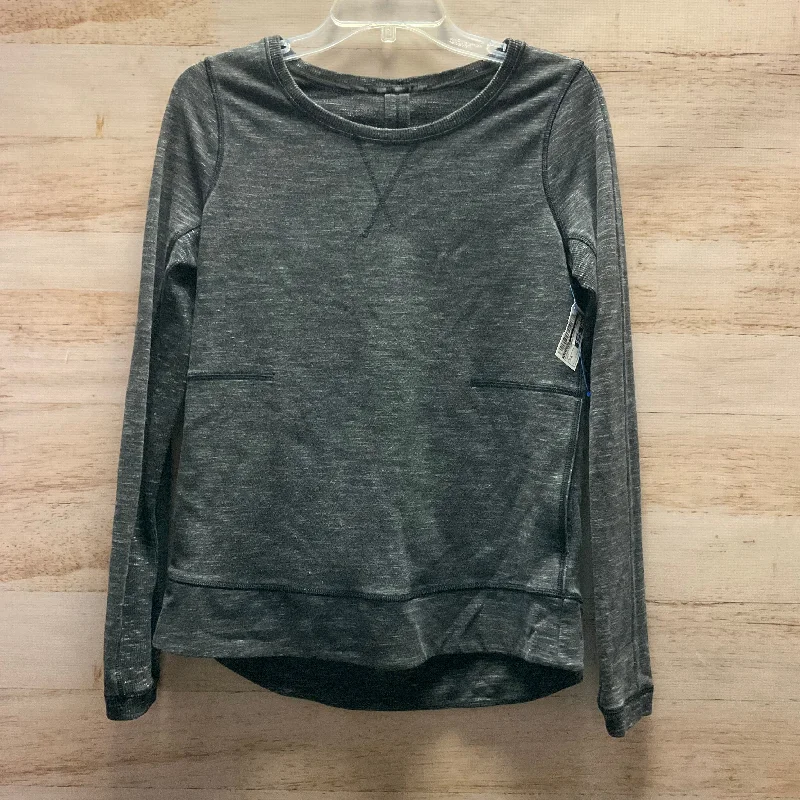 Athletic Sweatshirt Crewneck By Lululemon In Grey, Size: M