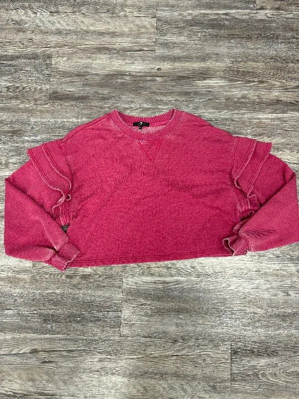 Sweatshirt Crewneck By 7 For All Mankind In Red, Size: L