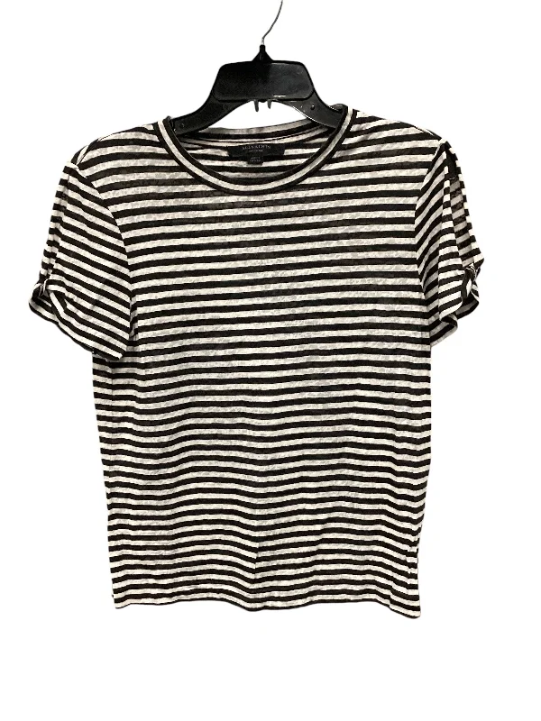 Top Short Sleeve Basic By All Saints In Striped Pattern, Size: M