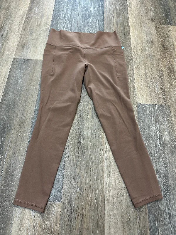 Tan Athletic Capris Athleta, Size L