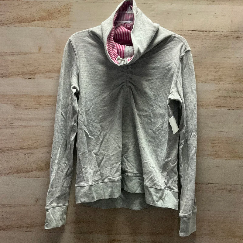 Athletic Sweatshirt Collar By Lululemon In Grey, Size: 8