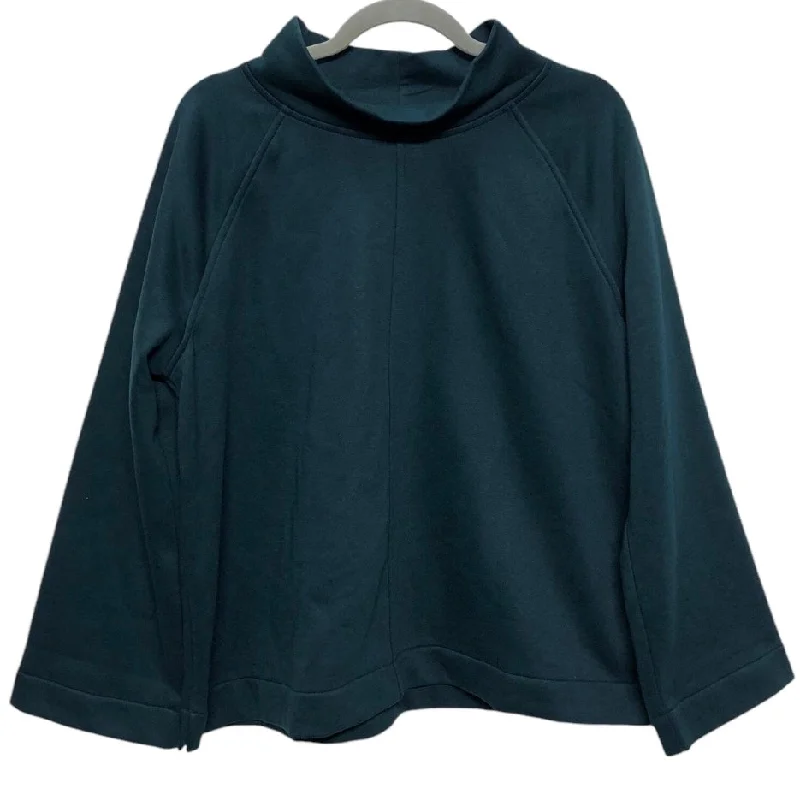 Sweatshirt Collar By J. Jill In Teal, Size: Lp