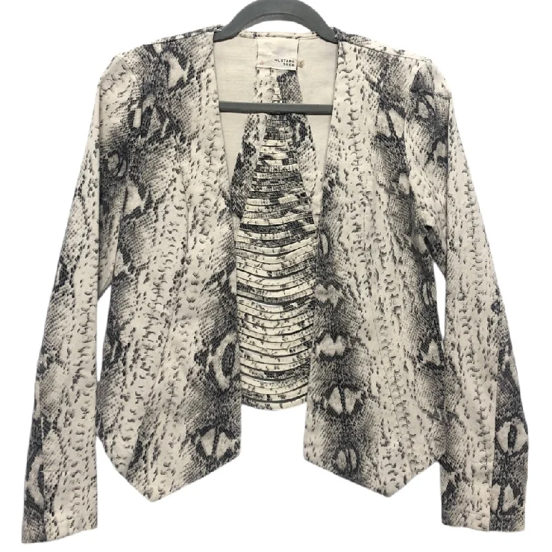 Blazer By Mustard Seed In Snakeskin Print, Size: S