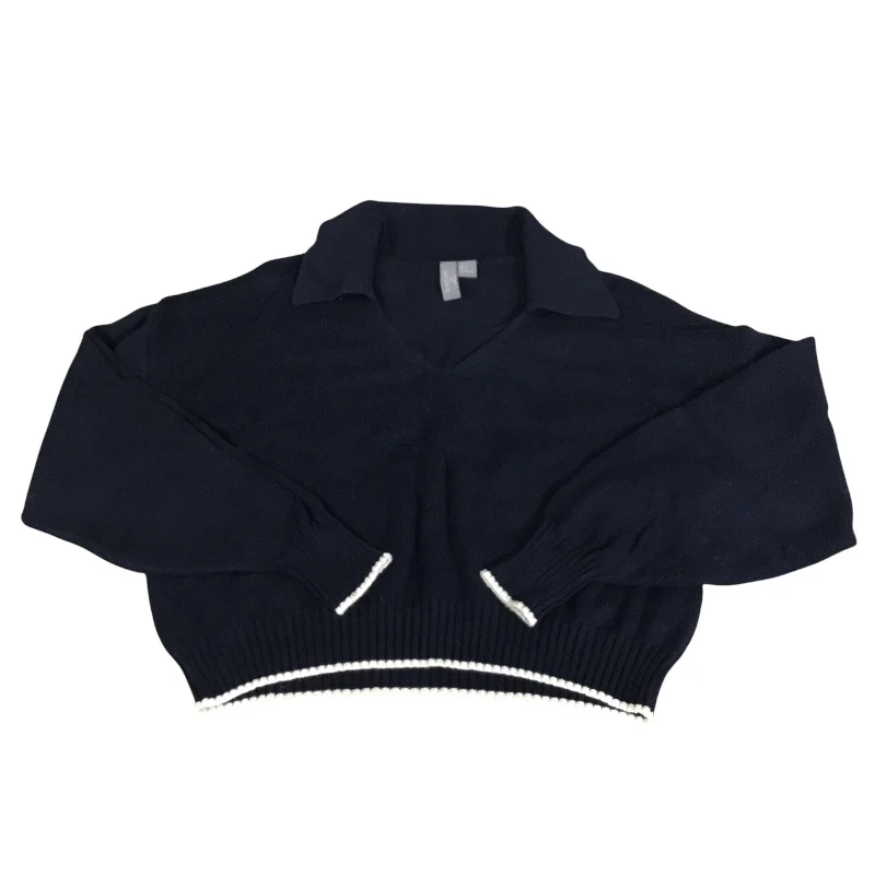 Sweatshirt Collar By Sweaty Betty In Navy, Size: M