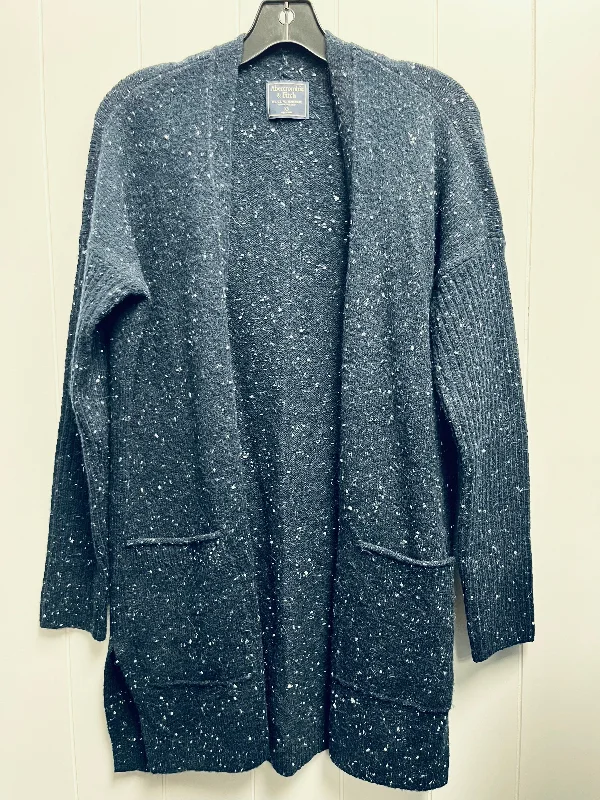 Sweater Cardigan By Abercrombie And Fitch In Navy, Size: Xs