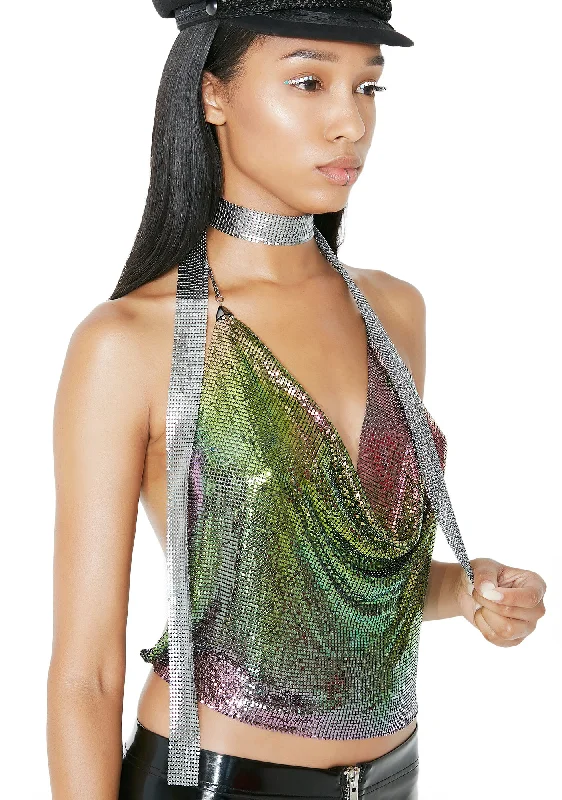 Whole Shebang Chainmail Crop Top