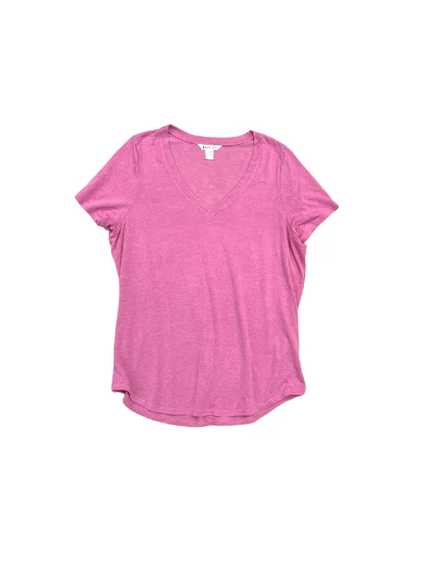 Top Short Sleeve By Athleta In Pink, Size: Xl