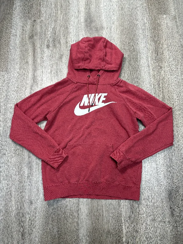 Athletic Sweatshirt Hoodie By Nike Apparel In Red, Size: Xs