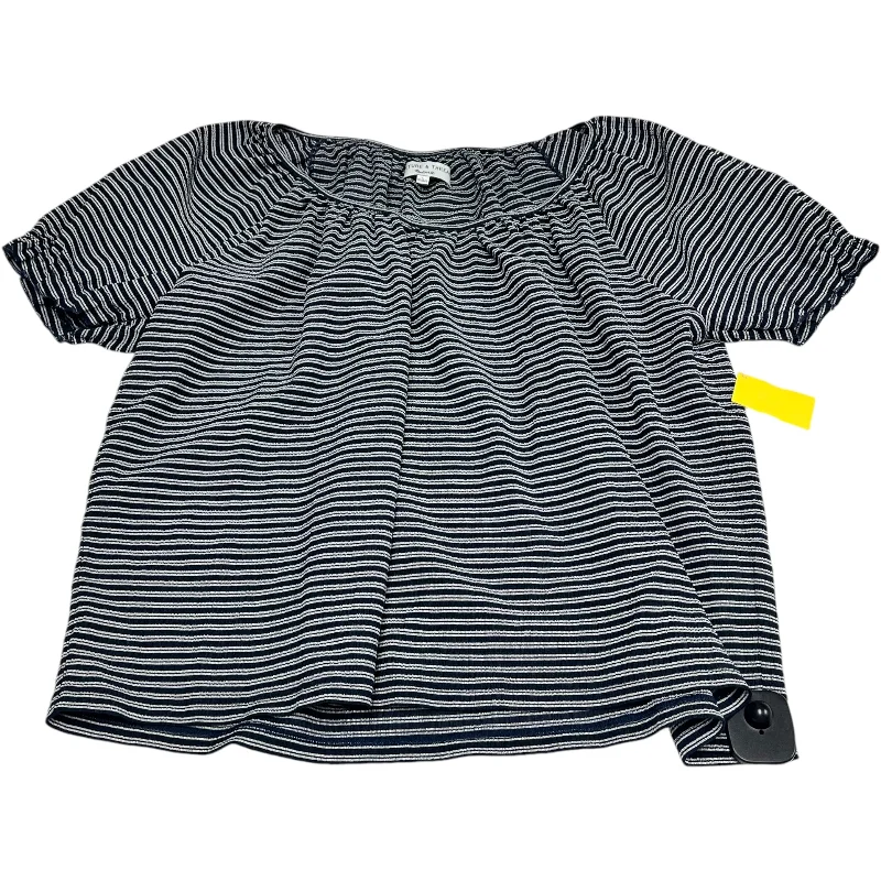 Top Short Sleeve By Madewell In Navy, Size: L