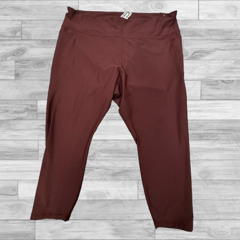 Rust Athletic Capris Old Navy, Size 4x