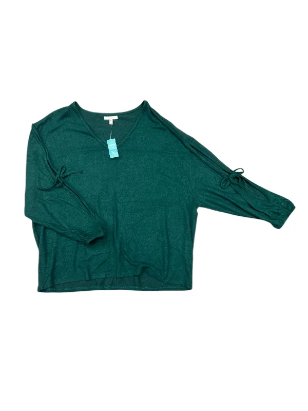 Top Long Sleeve By Maurices In Green, Size: Xl