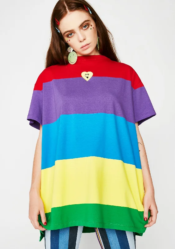 Wavy Rainbow Tee