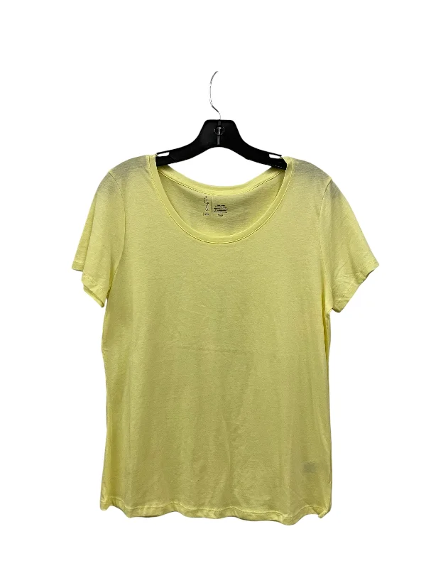 Top Short Sleeve By Joie In Yellow, Size: M