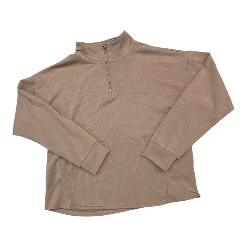 Sweatshirt Collar By Thread And Supply In Brown, Size: L