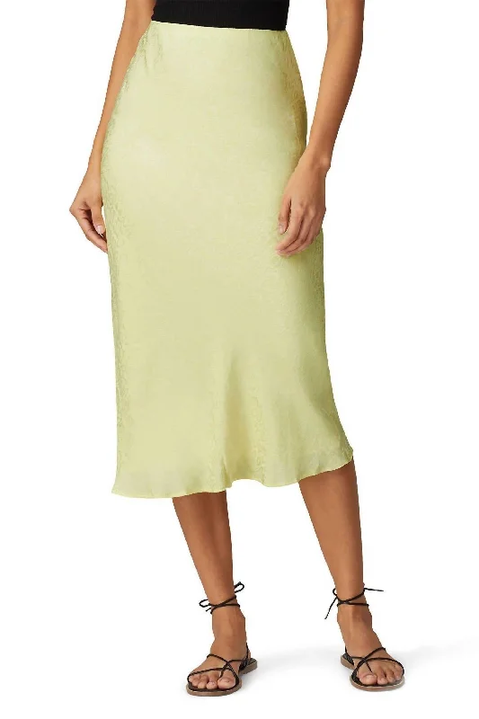 Boa Midi Skirt In Green