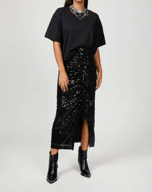 Moore Midi Skirt In Black