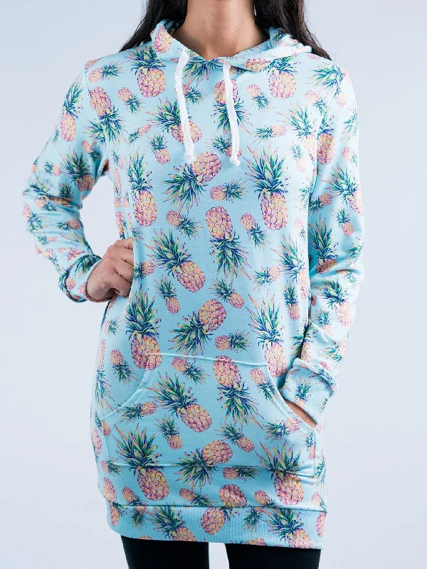 Pastel Pineapple Hooded Dress